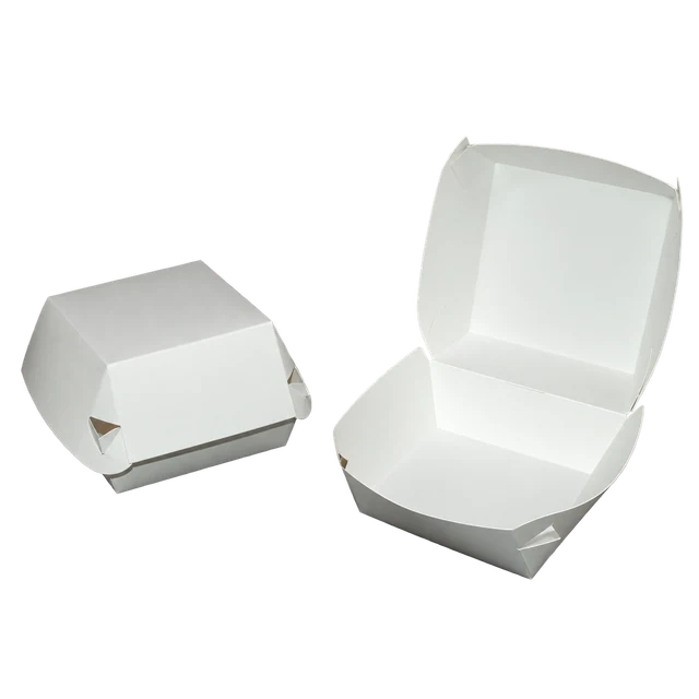 Burger Box Plain White
