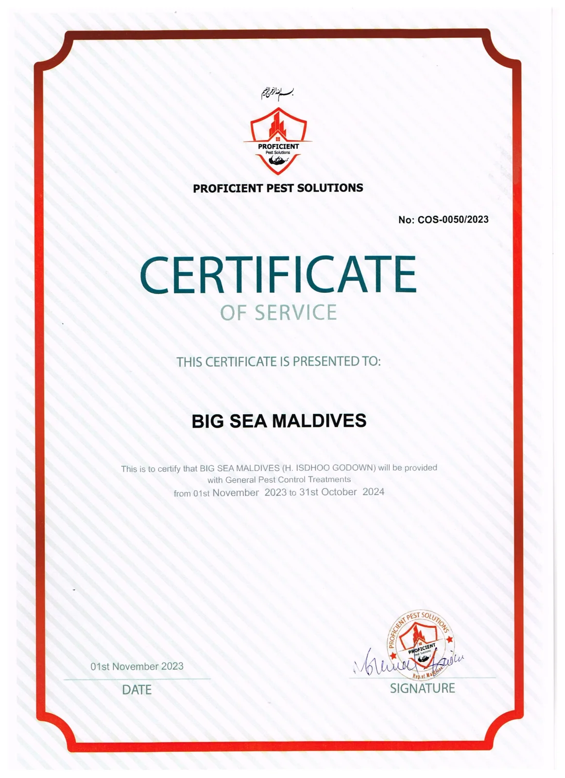 Pest Control Certification